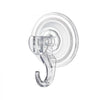 VEVOR Suction Cup Hooks 6 Pack, 2.76 x 3.54 x 1.57 inch, 10 LBS Max Load Clear Shower Suction Cups, Strong and Reusable Heavy Duty Wall Holder, for Loofah, Towel, Glass, Window, Kitchen, Bathroom
