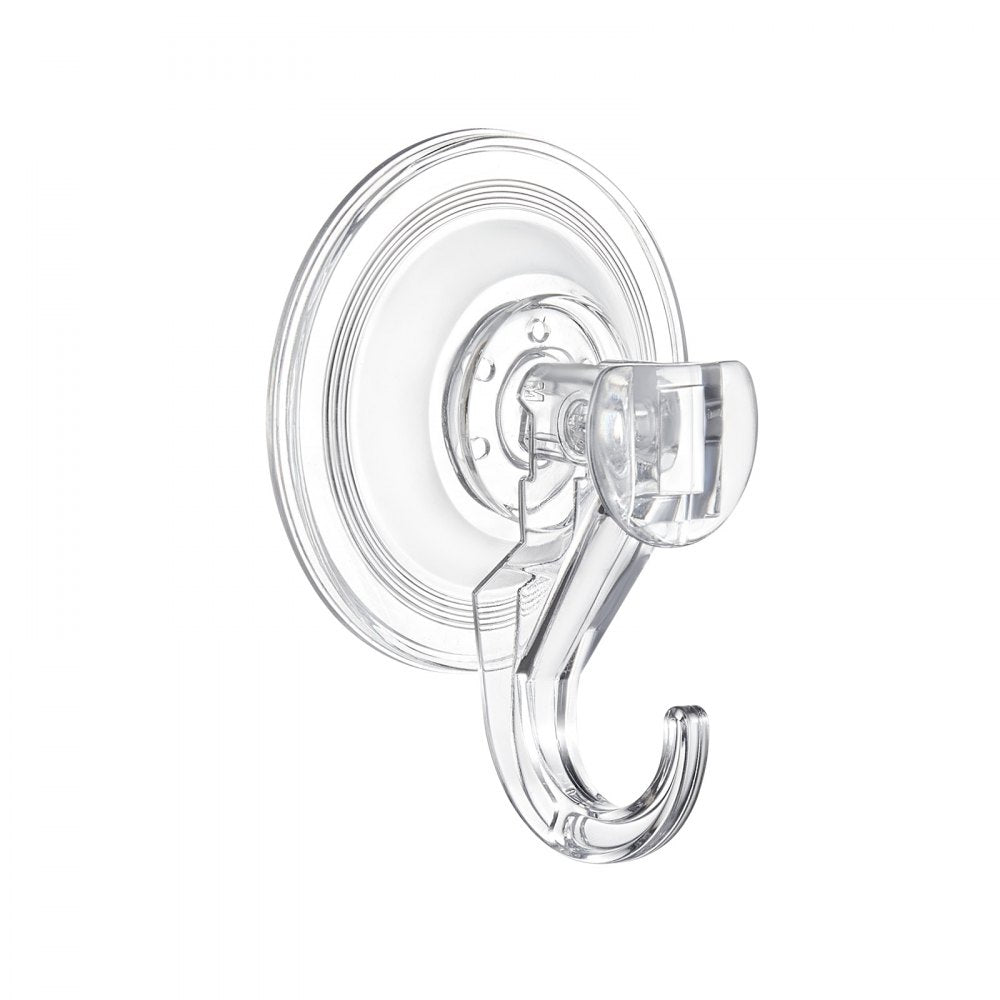 VEVOR Suction Cup Hooks 6 Pack, 2.76 x 3.54 x 1.57 inch, 10 LBS Max Load Clear Shower Suction Cups, Strong and Reusable Heavy Duty Wall Holder, for Loofah, Towel, Glass, Window, Kitchen, Bathroom