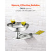 VEVOR Emergency Eye Wash Station, Stainless Steel Wall-Mounted Eyewash Unit, First Aid Eye Wash Sink 16.14 x 12.99 x 9.45 Inches, Ideal for Laboratories, Factories, Schools, Construction Sites