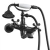 VEVOR Clawfoot Tub Faucet, Wall Mount Bathtub Faucets with Handheld Shower, Vintage Oil-Rubbed Bronze Clawfoot Tub Filler Faucet Shower Kit with Adjustable Swing Arms & 360° Rotation Spout for Bathtubs