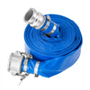 VEVOR Suction Hose Kit for Water Pump, with 2 in x 65 ft Blue Backwash Hose, 20 ft Green Suction Hose, and Steel Round Hole Strainer, Camlocks, Clamps, Cam & Groove Adapter, for Multiple Purposes