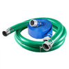 VEVOR 3" Suction Hose Kit 65' Blue PVC Backwash 20' Green Suction Hose, for Swimming Pools Water Pumps, Ready-to-Use Setup, with Round-Hole Strainer, Cam & Groove Adapter, Stainless Steel Clamp