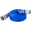 VEVOR Backwash Hose, 1.5 in x 50 ft, Blue High Quality PVC Hose, with Clamps, Camlock, Aluminum Fittings, Fit Various Pumps, for Sewage Treatment, Water Transportation and More Agricultural Purposes