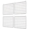 VEVOR Grid Wall Panels, 4 Packs Wire Wall Grid for Photo Pictures Display, Wall Storage Organizer Metal Grid Wall Panel for Home Office Decor with Clips and Hooks, 11.8x15.7 inch