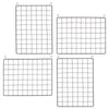 VEVOR Grid Wall Panels, 4 Packs Wire Wall Grid for Photo Pictures Display, Wall Storage Organizer Metal Grid Wall Panel for Home Office Decor with Clips and Hooks, 11.8x15.7 inch