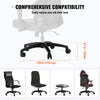 VEVOR Office Chair Base Replacement, 28", 2500 lbs Static Load Capacity, Heavy Duty Universal Computer Desk Chair Stool Base Part with 5 Casters and Reinforced Legs, Desk Chair Base Replacement, Black