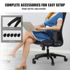 VEVOR Office Chair Base Replacement, 28", 2500 lbs Static Load Capacity, Heavy Duty Universal Computer Desk Chair Stool Base Part with 5 Casters and Reinforced Legs, Desk Chair Base Replacement, Black