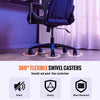 VEVOR Office Chair Base Replacement, 28", 2500 lbs Static Load, Heavy Duty Universal Computer Desk Chair Stool Base Part with 5 Casters and Reinforced Legs, Desk Chair Base Replacement, Black + Blue