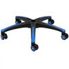 VEVOR Office Chair Base Replacement, 28", 2500 lbs Static Load, Heavy Duty Universal Computer Desk Chair Stool Base Part with 5 Casters and Reinforced Legs, Desk Chair Base Replacement, Black + Blue