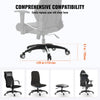VEVOR Office Chair Base Replacement, 28", 2500 lbs Static Load, Heavy Duty Universal Computer Desk Chair Stool Base Part with 5 Casters and Reinforced Legs, Desk Chair Base Replacement, Black + White