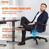 VEVOR Office Chair Base Replacement, 28", 2500 lbs Static Load, Heavy Duty Universal Computer Desk Chair Stool Base Part with 5 Casters, Gas Cylinder & Seat Plate, Desk Chair Base Replacement, Black