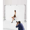 VEVOR Backdrop Stand with Wheels, 7 x 10 ft Adjustable Photo Backdrop Stand Kit, Moveable Background Backdrop Stand, Heavy Duty Projector Screen Stand, for Wedding, Photo Studio & Party