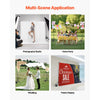VEVOR Backdrop Stand, 6.5 x 10 ft Adjustable Photo Backdrop Stand Kit, Portable Background Backdrop Stand with 5 Crossbars, Heavy Duty Projector Screen Stand, for Wedding, Photo Video Studio & Party