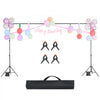 VEVOR Backdrop Stand, 6.5 x 10 ft Adjustable Photo Backdrop Stand Kit, Portable Background Backdrop Stand with 5 Crossbars, Heavy Duty Projector Screen Stand, for Wedding, Photo Video Studio & Party
