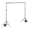 VEVOR Backdrop Stand, 7 x 10 ft Adjustable Photo Backdrop Stand Kit, Portable Background Backdrop Stand with 3 Crossbars, Heavy Duty Projector Screen Stand, for Wedding, Photo Video Studio & Party