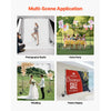 VEVOR Backdrop Stand, 8.5 x 10 ft Adjustable Photo Backdrop Stand Kit, Portable Background Backdrop Stand with 2 Tripods, Heavy Duty Projector Screen Stand, for Wedding, Photo Video Studio & Party