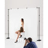 VEVOR Backdrop Stand, 8.5 x 10 ft Adjustable Photo Backdrop Stand Kit, Portable Background Backdrop Stand with 7 Crossbars, Heavy Duty Projector Screen Stand, for Wedding, Photo Video Studio & Party
