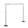VEVOR Backdrop Stand, 8.5 x 10 ft Adjustable Photo Backdrop Stand Kit, Portable Background Backdrop Stand with 7 Crossbars, Heavy Duty Projector Screen Stand, for Wedding, Photo Video Studio & Party