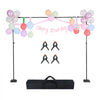 VEVOR Backdrop Stand, 8.5 x 10 ft Adjustable Photo Backdrop Stand Kit, Portable Background Backdrop Stand with 7 Crossbars, Heavy Duty Projector Screen Stand, for Wedding, Photo Video Studio & Party