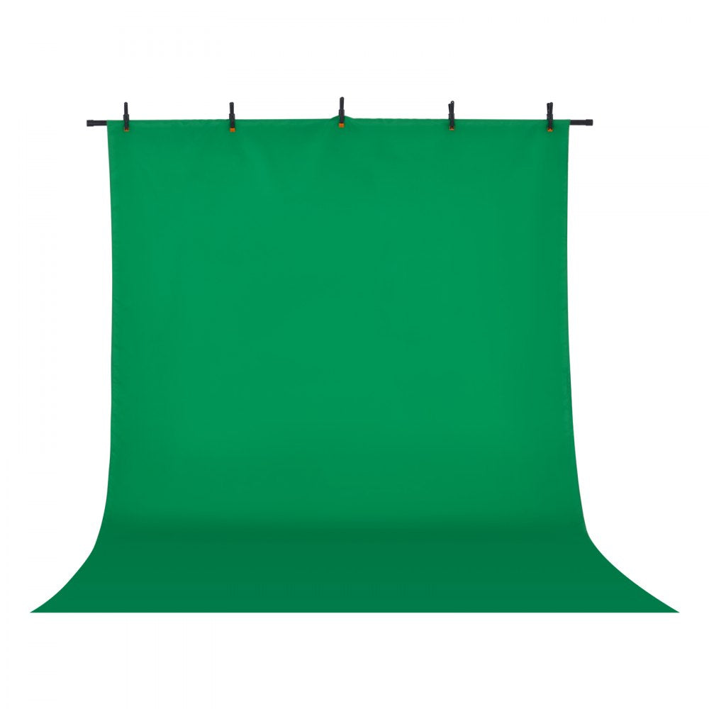 VEVOR Backdrop Stand, 5 x 6.5 ft Adjustable Photo Backdrop Stand Kit, Portable Background Backdrop Stand with 3 Crossbars, Heavy Duty Projector Screen Stand, for Wedding, Photo Video Studio & Party
