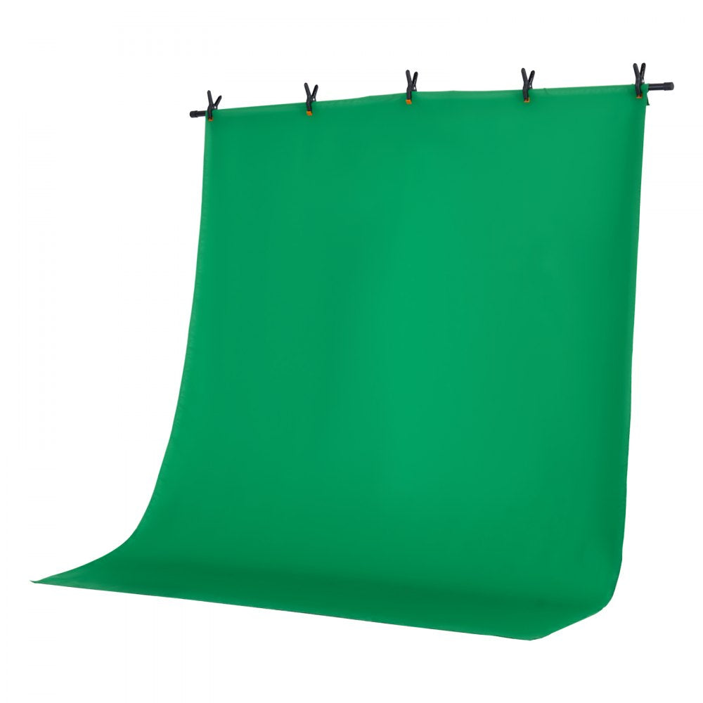 VEVOR Backdrop Stand, 5 x 6.5 ft Adjustable Photo Backdrop Stand Kit, Portable Background Backdrop Stand with 3 Crossbars, Heavy Duty Projector Screen Stand, for Wedding, Photo Video Studio & Party