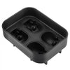 VEVOR Skull Ice Cube Tray, 4-Grid Skull Ice Ball Maker, Flexible Black Silicone Ice Tray with Lid & Funnel, Funny Skull Ice Cubes 1.6"x1.8" Each for Beverage, Chocolate, etc. on Parties & Holidays