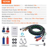 VEVOR 12FT Semi Truck Air Lines Kit with 2PCS Glad Hands, 3-in-1 Air Hoses & 7 Way ABS Electric Power Line, with 2PCS Gladhand Handles, 4PCS Seals and Tender Spring Kit for Semi Truck Trailer Tractor