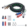 VEVOR 12FT Semi Truck Air Lines Kit with 2PCS Glad Hands, 3-in-1 Air Hoses & 7 Way ABS Electric Power Line, with 2PCS Gladhand Handles, 4PCS Seals and Tender Spring Kit for Semi Truck Trailer Tractor