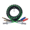 VEVOR 15FT Semi Truck Air Lines Kit with 2PCS Glad Hands, 3-in-1 Air Hoses & 7 Way ABS Electric Power Line, with 2PCS Gladhand Handles, 4PCS Seals and Tender Spring Kit for Semi Truck Trailer Tractor