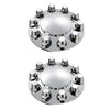 VEVOR Front Axle Wheel Covers, Dome Axle Cover for Semi Truck, ABS Electroplate Rust-Resistant Lug Nut Covers, Universal Fit, Installation Tool Included, Complete Axle Cover Combo Kit