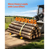 VEVOR Pallet Forks, 4000 lbs 60 in Clamp-On Pallet Forks Yellow Tips Fixed, Front Loader Attachment for Tractor, Skid Steer, Loader Bucket, Agriculture, and Farm Use, Heavy-Duty Steel Bucket Fork