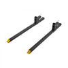 VEVOR Pallet Forks, 2000 lbs 60 in Clamp-On Pallet Forks Yellow Tips Fixed, Front Loader Attachment for Tractor, Skid Steer, Loader Bucket, Agriculture, Farm, Heavy-Duty Reinforced Steel Bucket Fork
