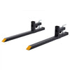 VEVOR Pallet Forks, 2000 lbs 60 in Clamp-On Pallet Forks Yellow Tips Fixed, Front Loader Attachment for Tractor, Skid Steer, Loader Bucket, Agriculture, Farm, Heavy-Duty Reinforced Steel Bucket Fork