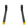 VEVOR Pallet Forks, 2000 lbs 60 in Clamp-On Pallet Forks Yellow Tips Fixed, Front Loader Attachment for Tractor, Skid Steer, Loader Bucket, Agriculture, Farm, Heavy-Duty Reinforced Steel Bucket Fork