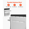 VEVOR Stainless Steel Quarter Fenders for Semi Trucks, 24" x 24" Semi Truck Fenders with Tube Bracket and Mounting Hardware, 1 Pair Right & Left Quarter Fender Set, Fit for Freightliner, Peterbilt