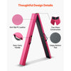 VEVOR 8FT Folding Balance Beam for Kids, 200LBS Stable Support Gymnastics Floor Beam with Non-Slip Mats, Gymnastics Training Equipment with Anti-Slip Bottom and Carrying Bag for Home Gym, Pink