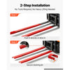 VEVOR Forklift Extensions 84 x 4.5 in, 5500 lbs Load Capacity & Bottom Lock, for Forklifts and Forklift Trucks, Heavy-Duty Industrial Steel Pallet Fork Attachments, Extended Load Handling, Red, 1 Pair