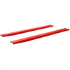 VEVOR Forklift Extensions 84 x 4.5 in, 5500 lbs Load Capacity & Bottom Lock, for Forklifts and Forklift Trucks, Heavy-Duty Industrial Steel Pallet Fork Attachments, Extended Load Handling, Red, 1 Pair
