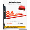 VEVOR Forklift Extensions 84 x 5.5 in, 5500 lbs Load Capacity & Bottom Lock, for Forklifts and Forklift Trucks, Heavy-Duty Industrial Steel Pallet Fork Attachments, Extended Load Handling, Red, 1 Pair