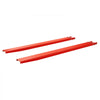 VEVOR Forklift Extensions 84 x 5.5 in, 5500 lbs Load Capacity & Bottom Lock, for Forklifts and Forklift Trucks, Heavy-Duty Industrial Steel Pallet Fork Attachments, Extended Load Handling, Red, 1 Pair