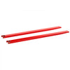 VEVOR Forklift Extensions 96 x 5.5 in, 5500 lbs Load Capacity & Bottom Lock, for Forklifts and Forklift Trucks, Heavy-Duty Industrial Steel Pallet Fork Attachments, Extended Load Handling, Red, 1 Pair