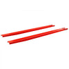 VEVOR Forklift Extensions 96 x 5.5 in, 5500 lbs Load Capacity & Bottom Lock, for Forklifts and Forklift Trucks, Heavy-Duty Industrial Steel Pallet Fork Attachments, Extended Load Handling, Red, 1 Pair