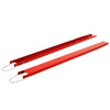 VEVOR Forklift Extensions 96 x 5.5 in, 5500 lbs Load Capacity & Bottom Lock, for Forklifts and Forklift Trucks, Heavy-Duty Industrial Steel Pallet Fork Attachments, Extended Load Handling, Red, 1 Pair