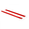 VEVOR Forklift Extensions 96 x 4.5 in, 5500 lbs Load Capacity & Bottom Lock, for Forklifts and Forklift Trucks, Heavy-Duty Industrial Steel Pallet Fork Attachments, Extended Load Handling, Red, 1 Pair