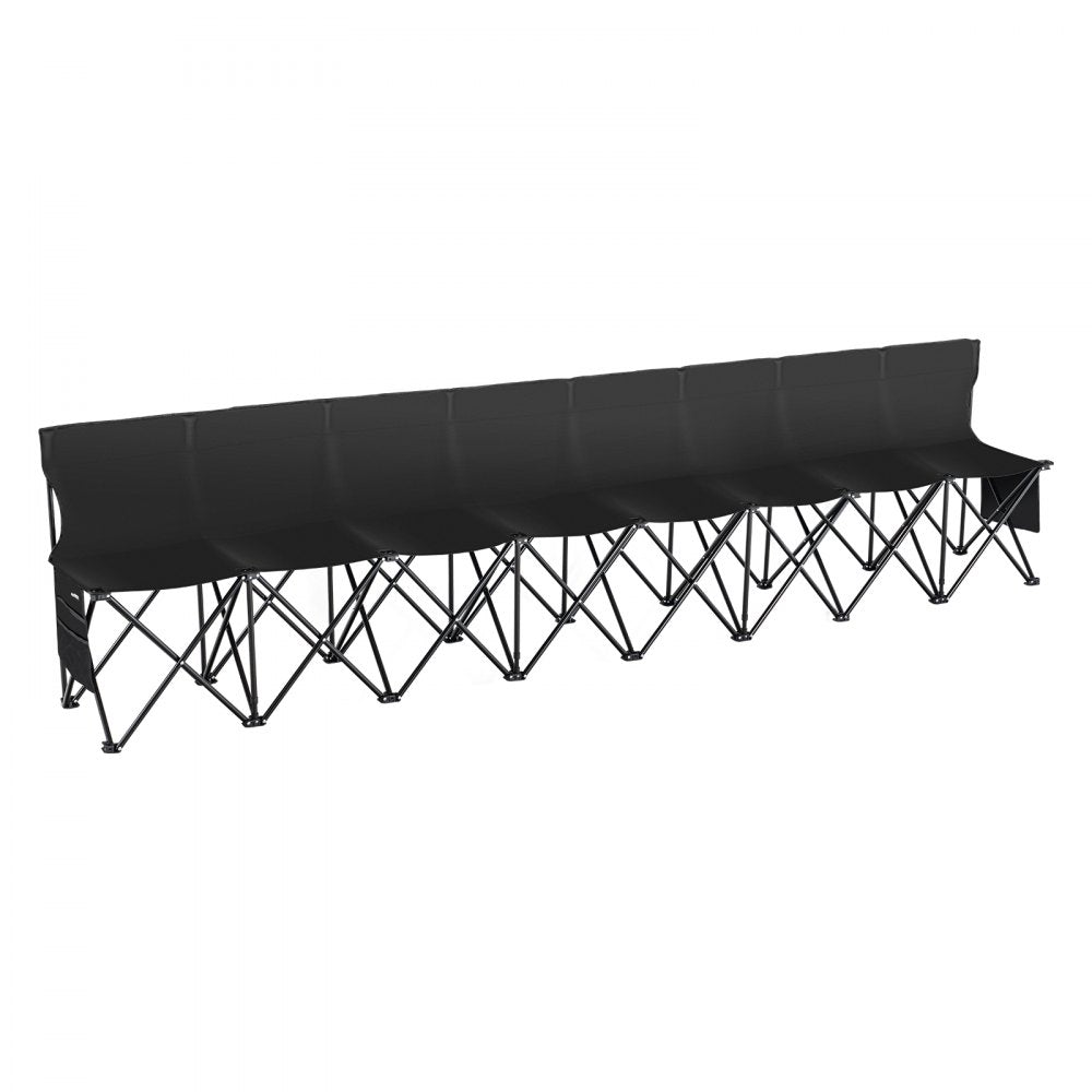 Vevor Folding Bench 8-Seat Portable Sideline Sports