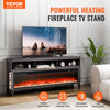 VEVOR Fireplace TV Stand - feature graphic (Powerful heating, 1400W, 4777 BTU, adjustable temperature, 3D flame effect)