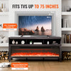 VEVOR Fireplace TV Stand - feature graphic (Fits TVs up to 75 inches)
