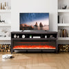 VEVOR Fireplace TV Stand - lifestyle photo (TV on stand, living room)