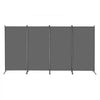VEVOR Room Divider, 4 Panels Room Divider, Folding Privacy Screen and Portable Partition Divider for Room Separation, Freestanding Room Partitions for Office, Bedroom, Study, Grey