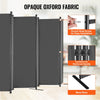 VEVOR Room Divider, 6 Panel Room Divider, Folding Privacy Screen and Portable Partition Divider for Room Separation, Freestanding Room Partitions for Office, Bedroom, Study, Grey